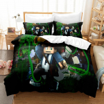 3D digitaaltr&uuml;kiga voodikate kolmeosaline Minecrafti m&auml;ngu laste multikas UK 135*200cm