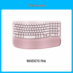 Logitech Wave Keys Ergonoomiline Traadita Bluetooth-klaviatuur roosa