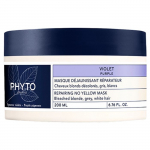 Phyto Violet Masque D&eacute;jaunissant R&eacute;parateur - Cheveux Blonds D&eacute;color&eacute;s Gris Blancs - Pot 200 ml