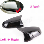 2pcs Glossy Black Side Wing modified Rearview Mirror Cover caps For BMW X1 F48 X2 F39 Z4 G29 2GT F45 F46 F52 F40 Toyota Supra Black-2pcs