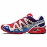 KAR L'Art De L'Automobile x SALOMON Speedcross 3 libisemisvastased kulumiskindlad madalad v&auml;lisjalatsid Unisex Punased Sinised tossud 476745 40⅔