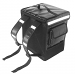 Isolatsiooniga kott-seljakott toidu ja jookide transpordiks-35L suur maht, rattas&otilde;itjale sobiv, termiline, v&auml;litegevusteks must