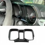 Carbon Fiber ABS trument Dashboard Frame Cover Trim For 2010-15 Chevy Camaro