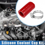 063 ID Reinforced Silicone Coolant Cap Kit for Car Turbo Bypass Valve Red new
