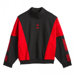 Adidas Originals X Willy Chavarria Watsonville k&otilde;rge kaelusega fliisist kampsun v&auml;rviplokkidega spordipusa pikkade varrukatega unisex kampsun KD9347 XS