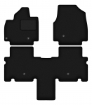 Dywaniki samochodowe welurowe czarne do: KIA EV9 crossover (2023-)