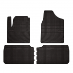Dywaniki samochodowe gumowe do: Seat Alhambra I minivan (1995-2010) - czarne, dopasowane