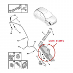 206 207 206CC Citroen C2 Kojameeste paak Esiklaasipesuri paak Vee puhastuskann 643195-A02G valge