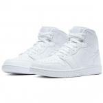 Air Jordan 1 Mid 'Triple White 2020' 554724-130 EU 44 gainsboro v&auml;rvi