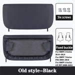 Autoistme seljatoe laud BMW F10 F07 F02 5 seeria tagumisele seljatoele Paneeliosa nahkkate nahkkate panipaikade tasku Old Style-Black