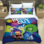 koomiksimuster Inside Out Voodipesukomplektid Padjap&uuml;&uuml;r Laste tekikate voodikate komplekt voodipesu komplekt luksuslik s&uuml;nnip&auml;evakingitus 100x135cm-2pcs