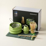 7 tk esmaklassiline matcha tee komplekt algajatele Jaapani teetseremoonia komplekt keraamiline kauss vispel kinkekomplekti karp kodune teepreparaadi t&ouml;&ouml;riist
