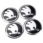 4 tk 56 mm alumiiniumisulamist auto veljekatte embleemikleebis Skoda OCTAVIA YETI FABIA Superb JETTA autostiili jaoks For Skoda