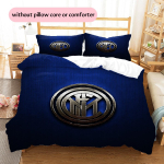 FC Internazionale Milano Muster Voodipesu Kodukaunistus S&uuml;nnip&auml;evakingitus (1 * tekikott + 2 * padjap&uuml;&uuml;ri, ilma s&uuml;damikuta) 135x200cm