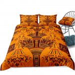 Aafrika Prindi Voodipesukomplektid Voodikomplektid Tekikoti Komplekt Padjap&uuml;&uuml;rid Luksuslik Bohemia Dekoratsioon Tekstiil Boheemlaslik Stiil Voodilina Ei Ole EU Single(135*200cm)3pcs