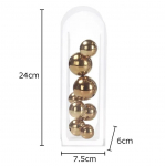 Abstraktne metallkuuli kunstiteos Ruut l&auml;bipaistev kast Lauakaunistus Kaunistused Moodne sf&auml;&auml;riline k&auml;sit&ouml;&ouml; Ruumi esteetika Sisustus