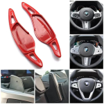 For BMW 2 3 4 5 6 7 8 X3 X4 X5 X6 X7 Z4 BMW G30 Steering Wheel Paddle Shifter Gear Shift Paddle Extension accessories A-Carbon pattern gray