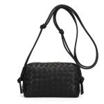 Kootud kott, Naiste kott, K&otilde;rgetasemeline crossbody kott, Teemantv&otilde;rguga ni&scaron;&scaron;-&otilde;lakott, V&auml;ike ruudukujuline kott must