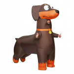 T&auml;ispuhutav vorstikoera kost&uuml;&uuml;m Naljakas wienerikoera puhumis&uuml;likond Koomiksiloomade Cosplay kost&uuml;&uuml;mipeo komplekt Halloweeni j&otilde;ulukink Height 150CM-190CM pruun