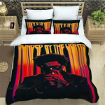 Laulja The Weeknd tr&uuml;kitud Voodipesukomplektid peen vooditarvete komplekt tekikott vooditeki komplekt voodipesukomplekt luksuslik s&uuml;nnip&auml;evakingitus EU Single(135*200cm)3pcs