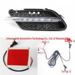 Mercedes W204 Sport Eesmise Kaitseraua LED-p&auml;evas&otilde;idutulede Komplekt 2011-2014 Mudelitele Left Side (with Module)