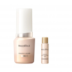MAQUILLAGE Essence Liquid EX Ocher 20 koos v&auml;ikese meigialuskreemiga 8 ml Jumestuskreem vedel 2025 Mudel L&auml;bipaistev jumestuskreemi seerum Shiseido (24ml + SPF50+)