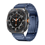 Kiirvabastusega titaanist rihm Samsung Galaxy Ultra Watch 47mm jaoks Luksuslik k&auml;ev&otilde;ru Rihm GALAXY Watch Ultra 7 Rihma jaoks Galaxy Watch Ultra sinine