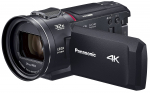Panasonic 4K digitaalne videokaamera 64 GB h&uuml;briidse pildiga ja 24x optilise suumiga, sisseehitatud m&auml;luga, 5-teljeline stabilisatsioon, (Must) HC-VX2MS-K must