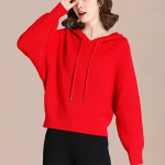 Pullover-kampsunid Naiste s&uuml;gis- ja talvine l&ouml;rtsine tuul, l&otilde;dvalt seljas nahkhiire varrukatega kapuutsiga kampsun, kootud pullover-kampsun, naiste One Size beež