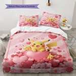 Armas Pokemoniga Muster Voodipesu Tekikott Komplekt Tekikott Padjap&uuml;&uuml;r Kodu Kaunistus S&uuml;nnip&auml;evakingitus (1 * tekikott + 2 * padjap&uuml;&uuml;ri, ilma s&uuml;damikuta) 135x200cm