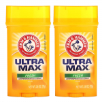 Arm & Hammer, UltraMax, higistamisvastane tahke deodorant, meeste, v&auml;rske, kaksikpakk, 73g (2,6 untsi) iga