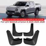 Autode stiilile LDV MAXUS eTerron 9 2025 2026 ABS Auto porilauad porikaitse porikaitseporilauad Eesmised tagumised poritiiva tarvikud must