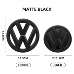 2026 Uus VOLKSWAGEN VW jaoks 2 tk L&auml;ikiv must Matt must esiv&otilde;re embleem ja &uuml;ks tagaluugi embleem Volkswagen VW Golf 5 MK5 jaoks matt must v&auml;rv