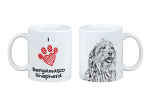 Bergamasco Shepherd Dog, Bergamasco Sheepdog - cup with a dog, cute cup with graphics, a gift with your photo from the Art-Dog brand valge