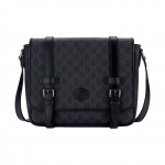 Gucci Vintage Logo Nahast Messenger Bag Meeste kotid Must Hall 658542-KGDHN-1000 Basic Set (Bag+Dust Bag)