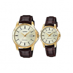 CASIO Unisex Paarilauakellade seeria MTP-V004GL-9A<P-V004GL-9A Gold Watch Case