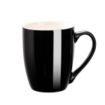 1 pakk Kohvikruus Keraamilised kohvitassid Keraamiline 350ml Suur kohvikruus latte, tee, cappuccino, kakao jaoks - Mikrolaineahjus kasutatav Must Punane tass must