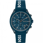 BOSS Velocity Blue Silikoonist Meeste Kvartsikell 1514061 sinine