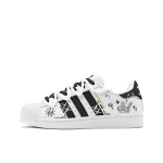 Adidas Originals SUPERSTAR Slip Resistant Abrasion Resistant Low top Skateboard Shoes Unisex Black White EG4958(Team403-) 36 white