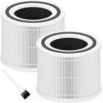 Core 300 Asendusfilter LEVOIT Core 300, Core 300S ja Core 300-P &Otilde;hupuhastajale, 3-&uuml;hes H13 True HEPA Filtri Asendus 2-Pack valge