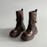 Naiste k&otilde;rgust suurendavad nahast saapad S&uuml;gis Talv Pandlaga Chelsea saapad Mugavad Vintage libisemiskindlad vabaajajalatsid 35 khaki