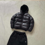 RogueWave Trendikas High Street Retro Vabaaja &Uuml;hev&auml;rviline T&otilde;mblukuga Jakk Street Hip-Hop Streetwear Meeste Harajuku Hall Kamuflaaž Soe Jope S black