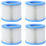Spa Filtrikassett T&uuml;&uuml;p S1 [Komplekt 4 tk] &Uuml;hilduv Intex 29001E / 29011E PureSpa - 7,3 x 10,4 cm Phonillico&reg; valge