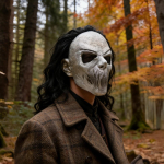 Naljap&auml;ev Halloween Kummitumaja P&auml;&auml;stem&auml;ng Vingerdus Hirmutav Zombi Mask Maskeraad Lateksist &Otilde;udusmask Peakate Long-Haired Monster Slaye black