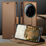 CaseMe Luksuslik Magnetiline PU Nahast Telefoni&uuml;mbris Xiaomi 17 Ultra jaoks P&otilde;rutuskindel Kaardihoidja Taskuga Kate Xiaomi17Ultra jaoks Xiaomi 17 Ultra sinine