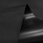 1680D Veekindel Paksenenud PVC-kattega Oxford V&auml;liskangas P&auml;ikesekindel Vastupidav Kahekeermeline Oxfordi Kangas DIY Telgi Varikatuse jaoks 100x170cm must