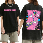 Anime Bocchi The Rock Gotoh Hitori Ijichi Nijika Yamada Ryo Kita Ikuyo Silmad Graafiline T-s&auml;rk Mehed Naised Vintage Pesitud Streetwear XL pink