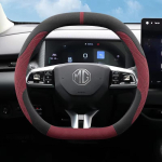 Kahekordne D Suede Nahast Auto Roolikate MG HS ES5 ONE ZS MG4 MG3 MG7 S5 EV Roolikate Tarvikud