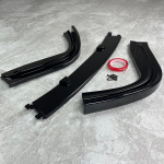 3 tk H-stiilis esikaitseraua lipspoiler BMW E39 5. seeriale M5 M-pakett 1996-2003 MP kaitserauad Sedaan Touring Universaal L&auml;ikiv v&auml;rvitud Gloss Black