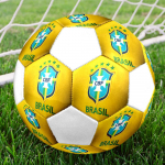 CBF Brasil suurus 5 Jalgpall, v&auml;rviline, sobib igas vanuses, masinpistetud, PVC materjalist, v&otilde;istlustasemel, vastupidav ja k&otilde;rge p&otilde;rkega
